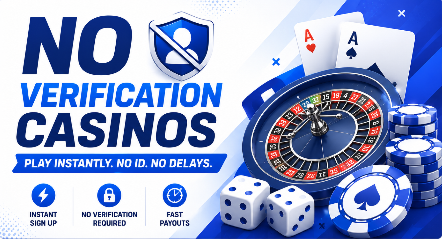 no verification casino banner